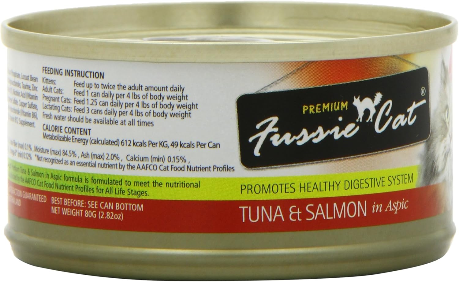 Premium Tuna & Salmon in Aspic Grain-Free Wet Cat Food - 2.82oz Cans - Case of 24 Cans (Tuna & Salmon in Aspic)