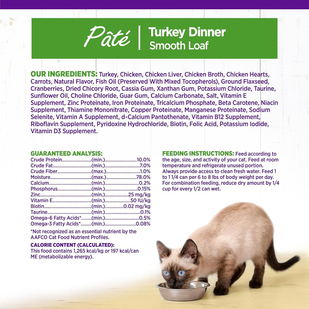 Health Pate Adult Wet Cat Food, Natural, Protein-Rich, Grain Free, 3 Ounce, 24 Pack,  (Turkey)