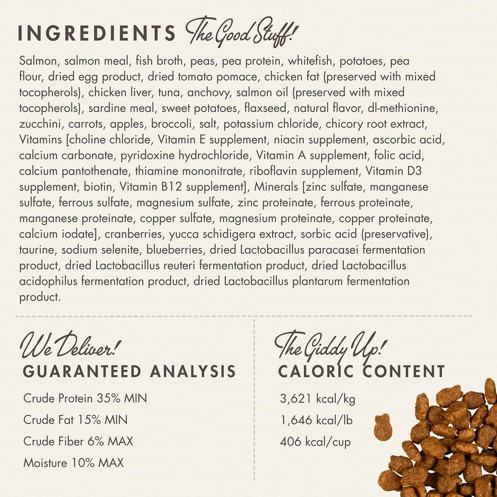 Nutritionals Salmon Tunachovy Cat food - Premium Dry Cat Food - Salmon Recipe - 4 lb