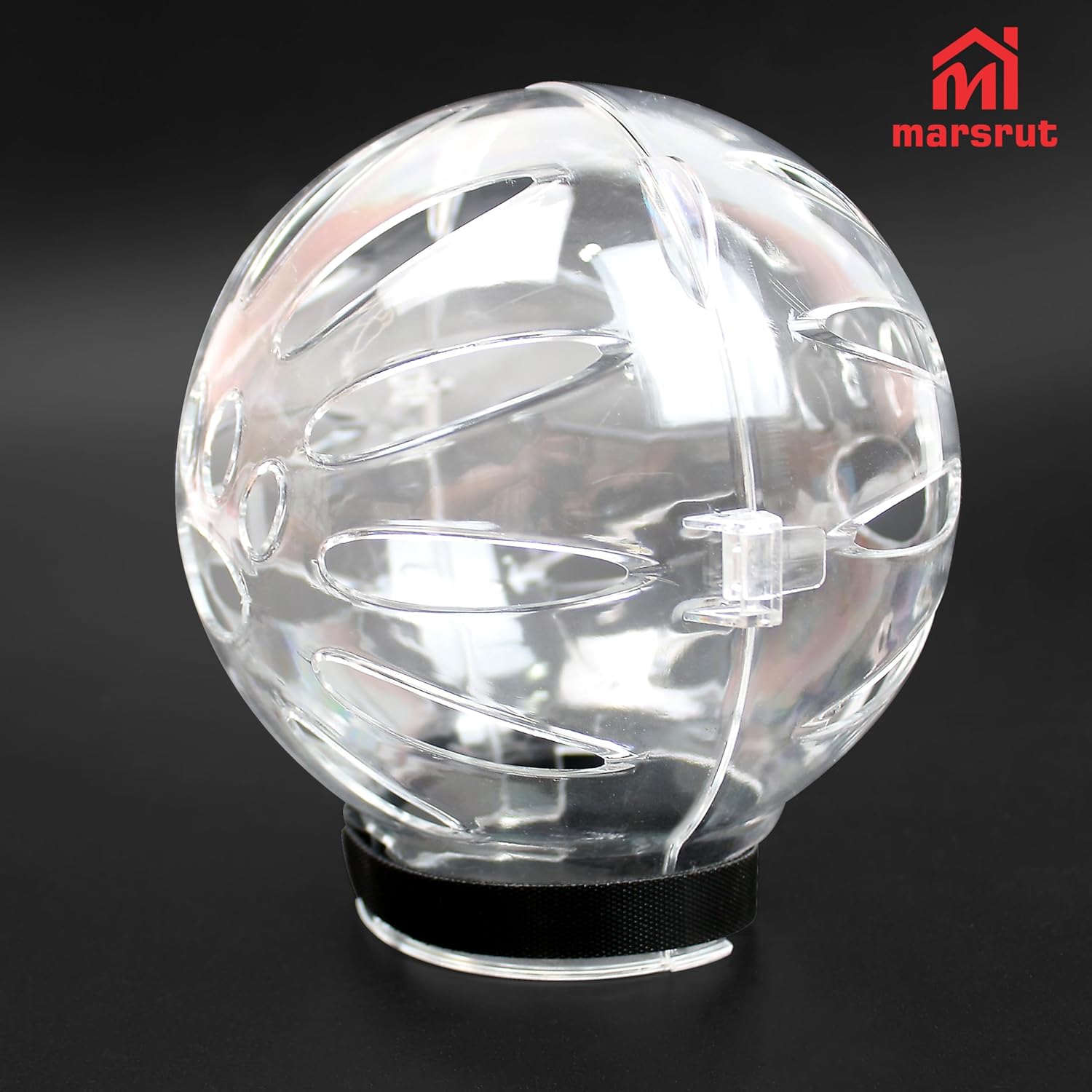 Cat Transparent Muzzle for Grooming, Bathing, Nail Trimming Shaving, Pet Anti-bite Astronaut Helmet, Help for Aggressive Kitten, Anti-Lick, Biting, Chewing, Breathable & Adjustable Ball Mask