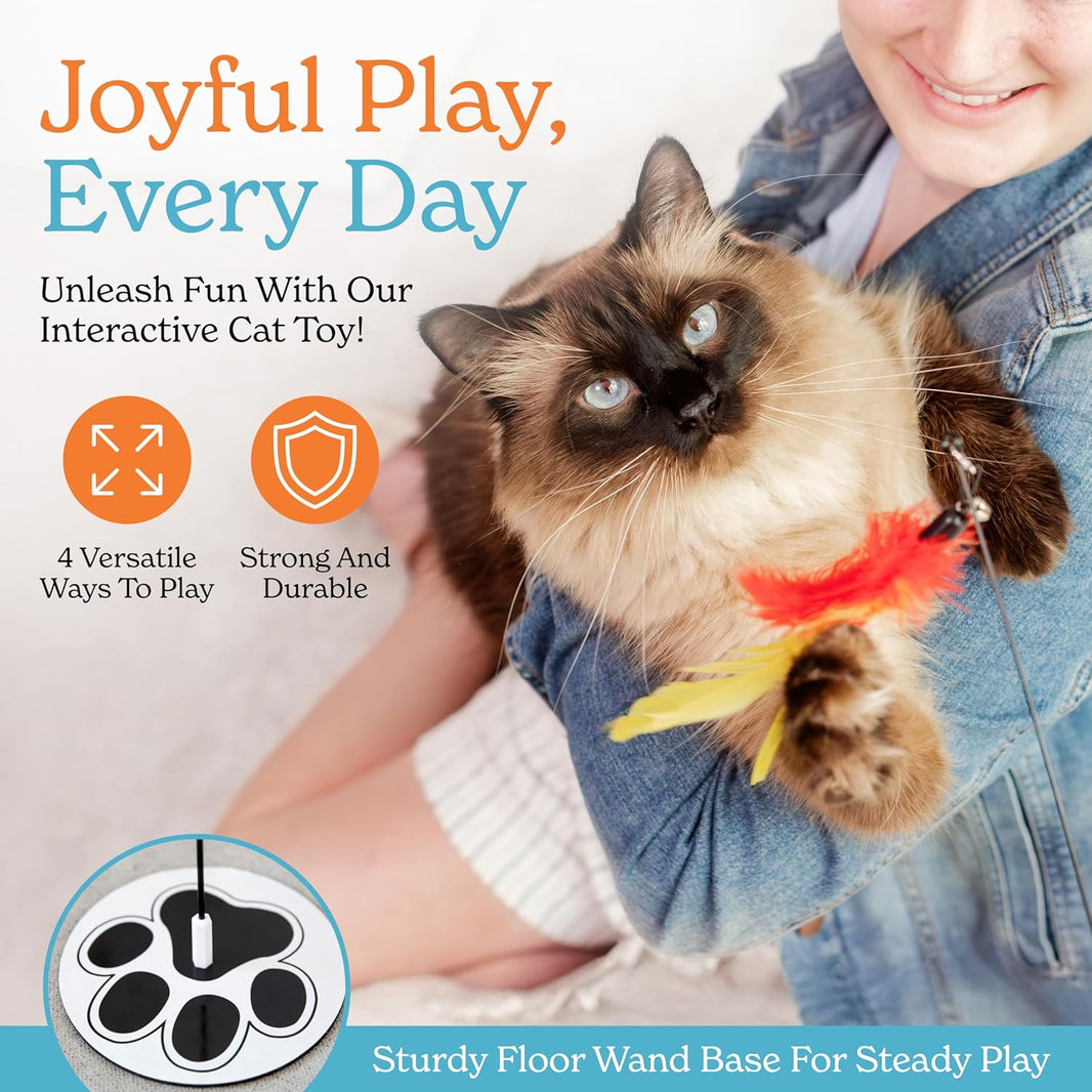 Suction Cup Flying Bird Cat Toy Set (18 pcs)
