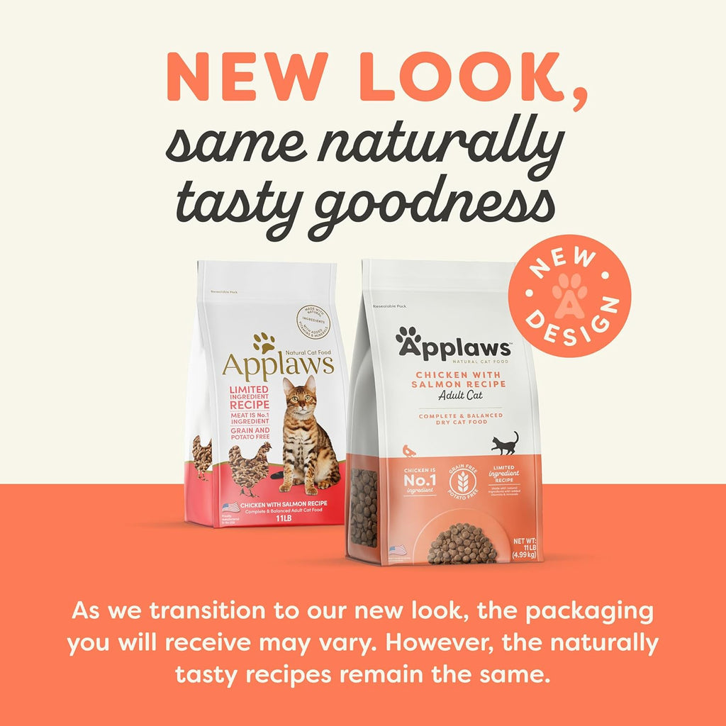 Complete Dry Cat Food, Grain-Free, Limited Ingredient with Added Vitamins & Minerals, Protein, Supports Digestion, Chicken & Turkey (4 Pound Bag)