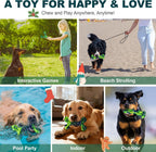 Indestructible Dog Chew Toys for Aggressive Chewers: 3-Pack Peanut Butter Nylon Chew Bones for Medium & Large Dogs 25–80 lbs, Tough Chewable Shapes, Long-Lasting Holiday Dog Gift (Green)