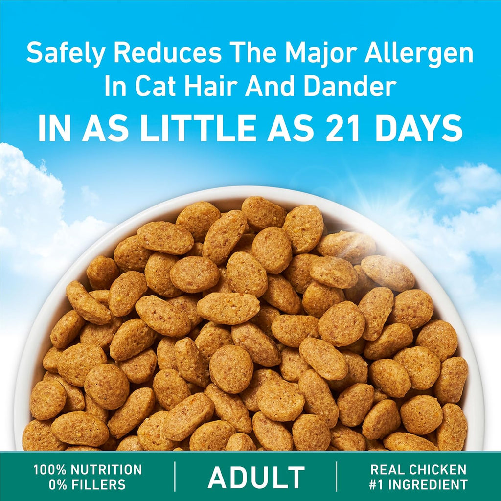 LiveClear Allergen-Reducing Cat Food Dry Formula with Real Chicken As The Number One Ingredient - 3 lb. Bag