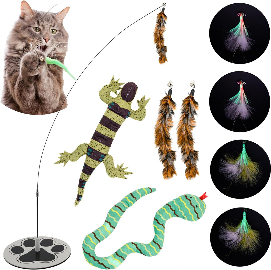 Suction Cup Cat Wand with Glow Octopus