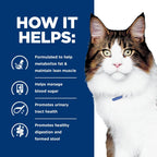 Digestive/Weight/Glucose/Urinary Management Chicken Flavor Dry Cat Food, Veterinary Diet, 17.6 lb. Bag