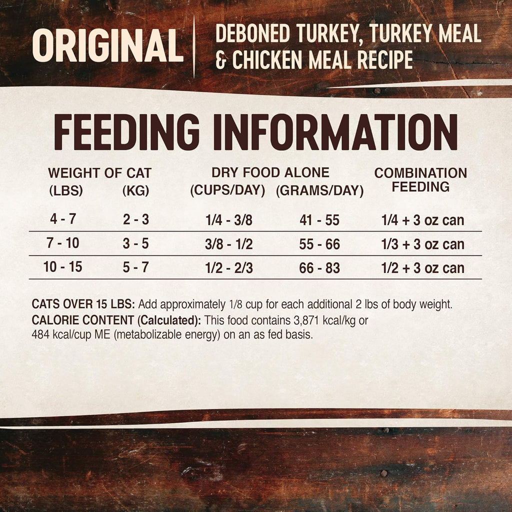 CORE RawRev Original Deboned Turkey, Meal & Chicken Meal Recipe, Dry Cat Food, 10 Pound Bag