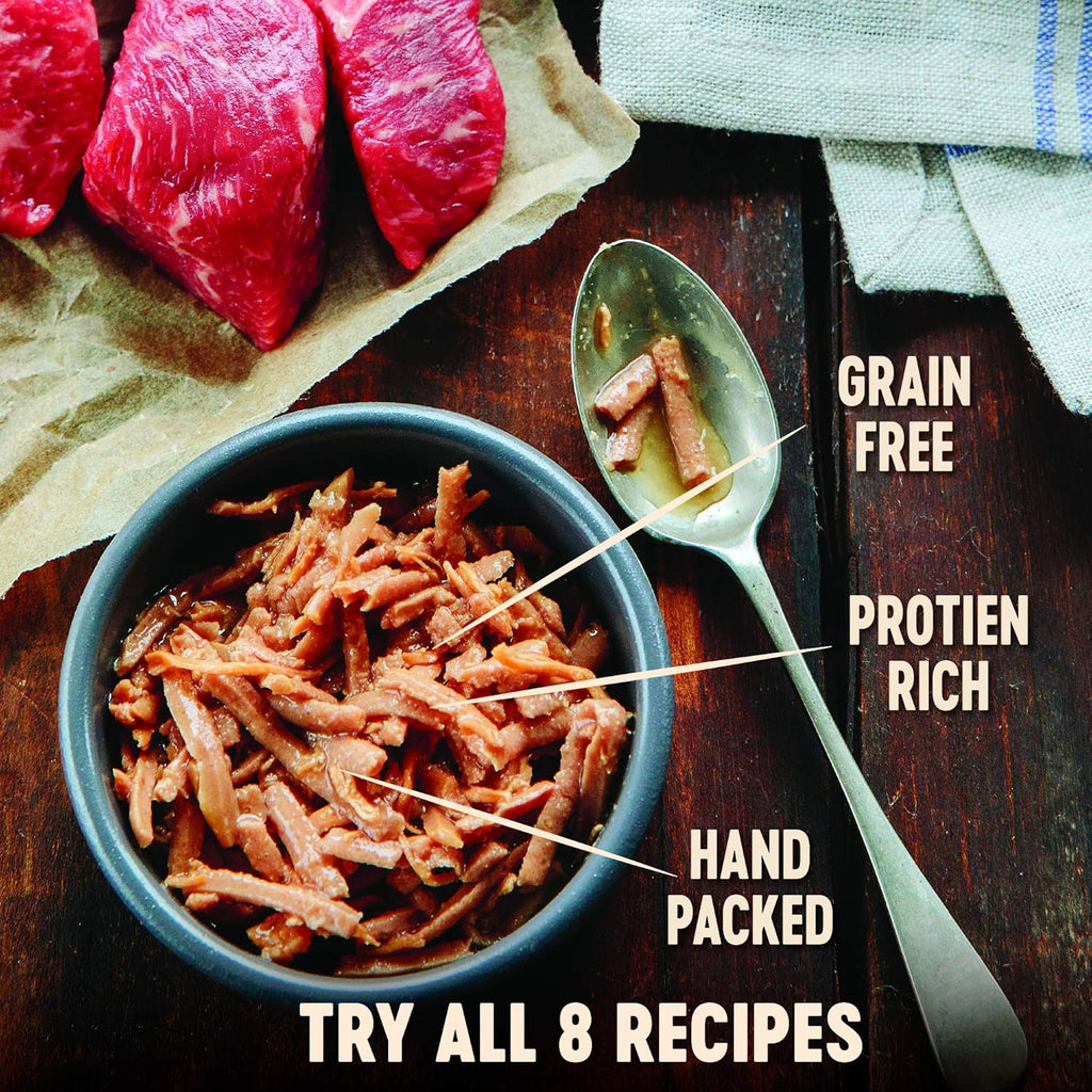 Signature Selects Shredded Adult Wet Cat Food, Natural, Protein-Rich, Grain Free, 2.8 Ounce, 8 Pack (Poultry Variety Pack)