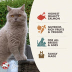 Nutritionals Salmon Tunachovy Cat food - Premium Dry Cat Food - Salmon Recipe - 4 lb