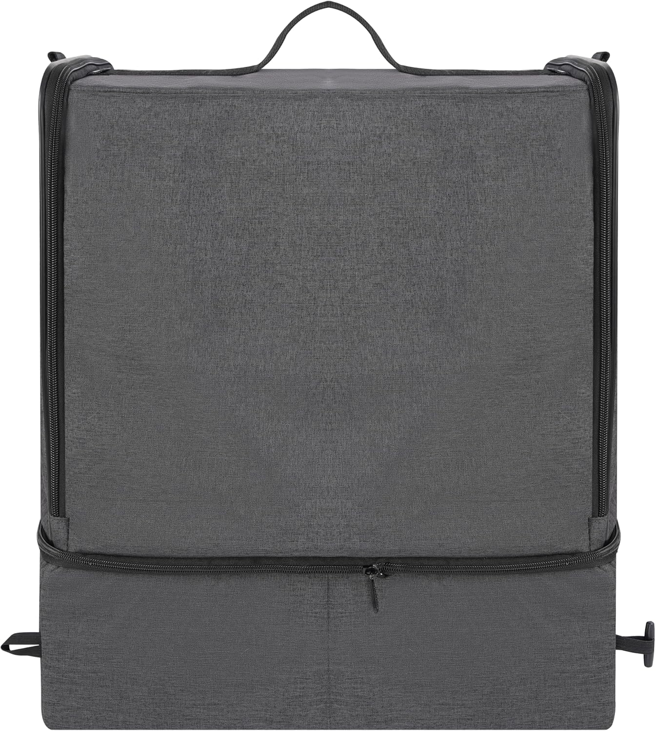 Portable Cat Travel Litter Box with Zipped Waterproof Bag,No Collapse with Hard Base Insert at Bottom, No Leakage, No Smell, Easy to Carry, Easy to Use in Hotels, Car Black