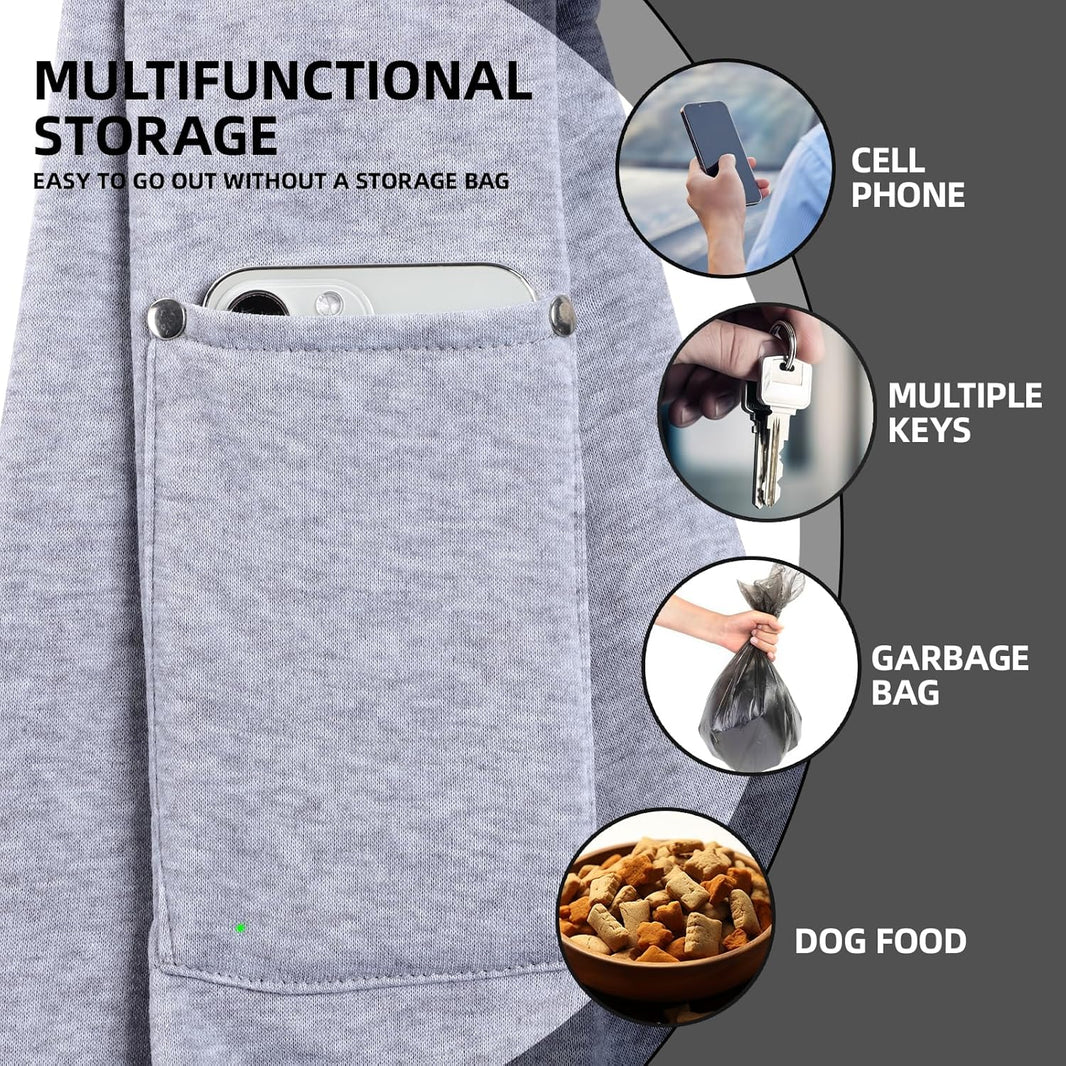 Reversible Dog Sling Carrier with Pocket