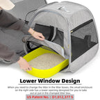 Portable Cat Playpen, Trapezoidal Design for Better Standing, Foldable Pet Tent for Indoor and Outdoor Use of Kitten and Puppy, Dog Play Enclosure, Cat Houses & Condos