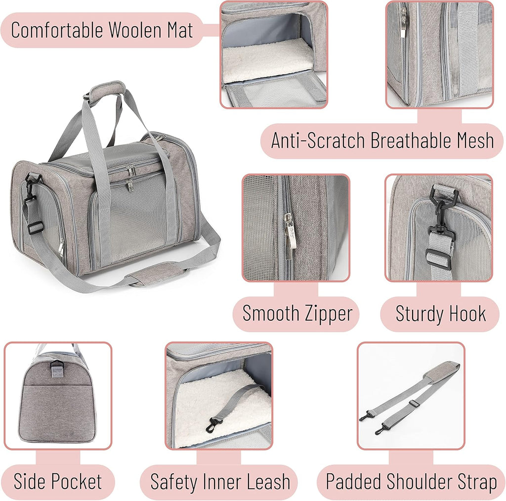 Pet Carrier, Cat Carrier, Dog Carrier, Cat Bag Carrier, Cat Travel Carrier, Soft Cat Carrier, Dog Travel Carrier, Pet Travel Carrier, Dog Soft-Sided Carriers