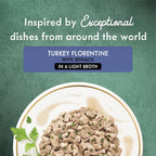 Wet Cat Food Medleys Turkey Florentine With Spinach in a Light Cat Food Broth - (Pack of 24) 3 oz. Cans