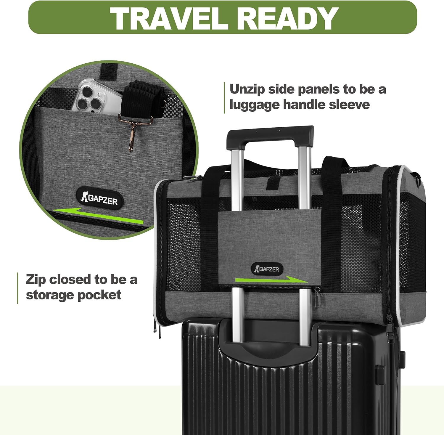 Cat Carrier 18x11x11 Top Load Soft Pet Travel Bag Over 15 lbs, Collapsible Small Dog Puppy Crate 10 Pounds, Small Animal Rabbit Kennel Carrying Case, Kitten Mesh Cage Medium Cat