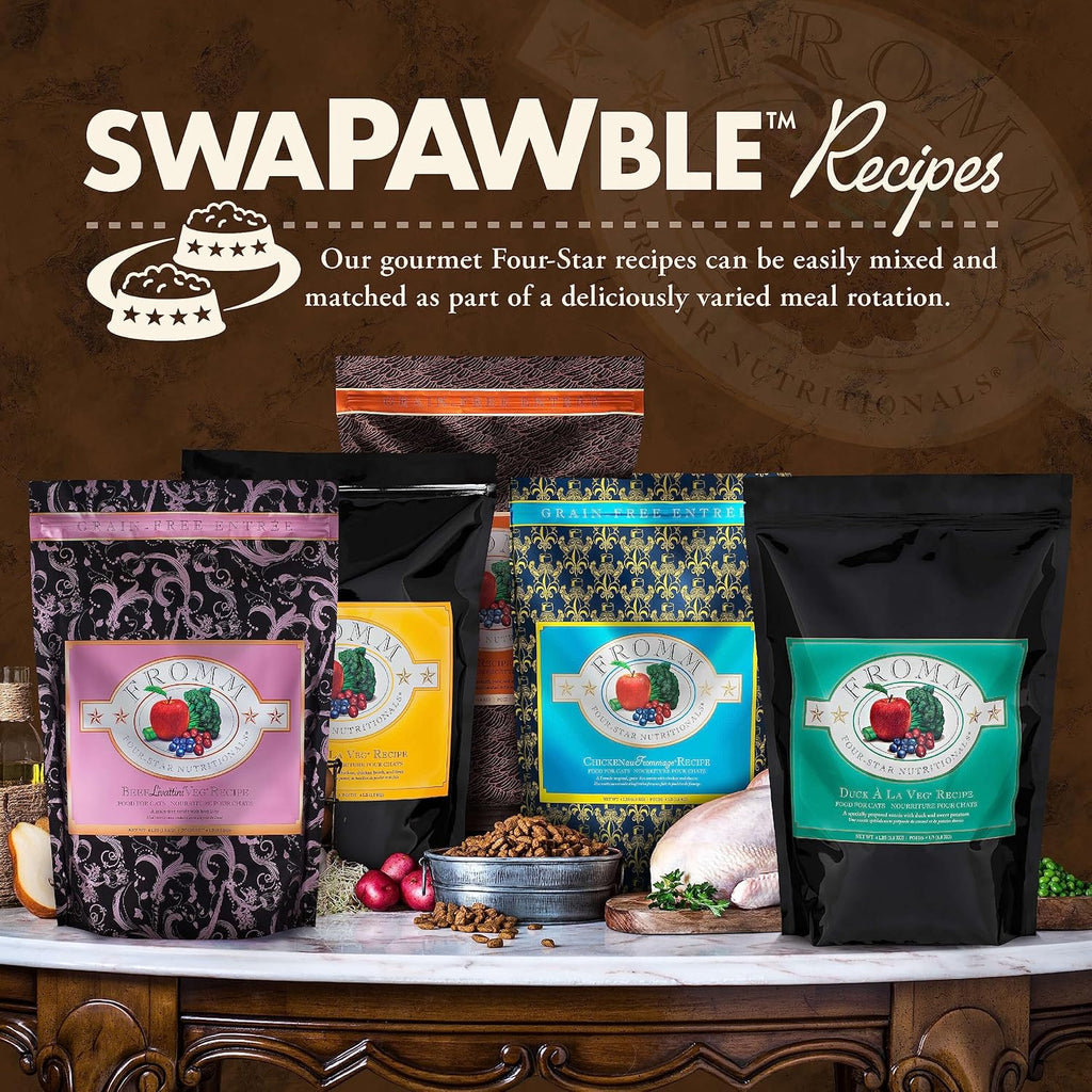 Nutritionals Duck A La Veg Cat Food - Premium Dry Cat Food - Duck Recipe - 4 lb