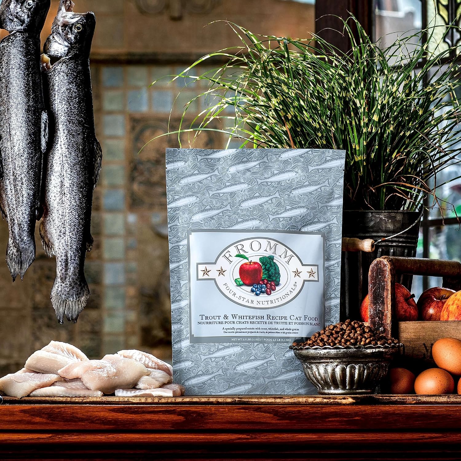 Nutritionals Trout & Whitefish Cat Food - Premium Dry Cat Food - Trout Recipe - 4 lb