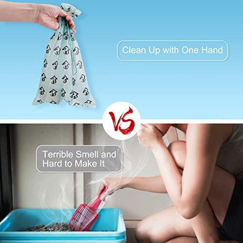 3-in-1 Cat Litter Scoop with Integrated Waste Bin & Bag Dispenser