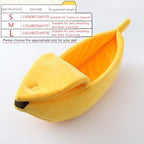 Creative Banana Shape Dog Cat Bed, Cute Banana Puppy Pad Kennel Warm and Soft Pet Cat Supplies Kitten Puppy Bed