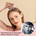 Electric Pet Cat Massager for Cats and Dogs Care with 8 Massage Heads, Handheld Cordless Head Scratcher Scalp Massager for Hair Growth, Deep Clean and Stress Relax, Gifts for Women, Men,Pets