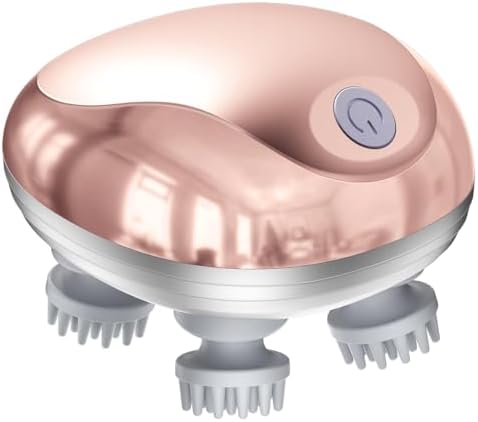 Electric Pet Cat Massager for Cats and Dogs Care with 8 Massage Heads, Handheld Cordless Head Scratcher Scalp Massager for Hair Growth, Deep Clean and Stress Relax, Gifts for Women, Men,Pets