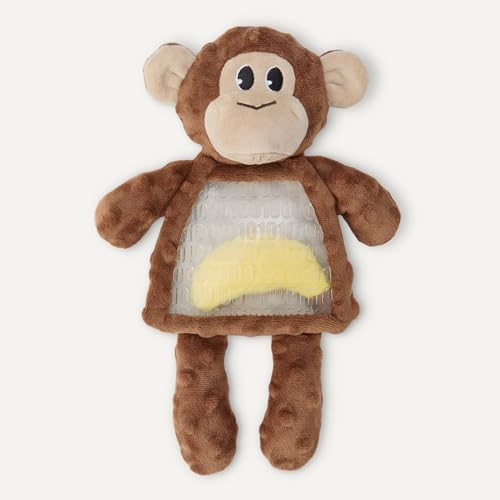 Monkey and Alligator Interactive Dog Squeak Plush Toys, 2 Pack, Ideal for Puppies, Small and Medium Dogs