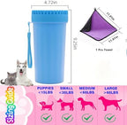 MudBuster Portable Dog Paw Cleaner, Medium, Blue - Premium Quality Pet Supplies and Accessories