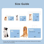 Cooling Blanket for Small Dogs with Breathable Air-Core Fill Q-MAX>0.4 - Dog Cooling Mat Soft, Lightweight Pet Cat Throw Cold Blanket Washable for Summer, Arctic Blue, 25x35