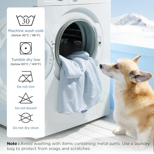 Cooling Blanket for Small Dogs with Breathable Air-Core Fill Q-MAX>0.4 - Dog Cooling Mat Soft, Lightweight Pet Cat Throw Cold Blanket Washable for Summer, Arctic Blue, 25x35