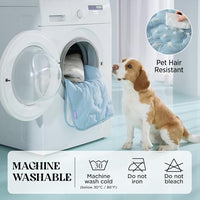 Cooling Crate Pad for XL Dogs – Breathable & Washable (44" x 30", Blue)