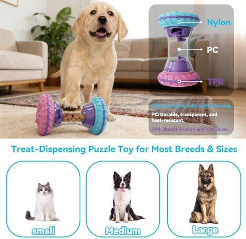 Interactive Dog Puzzle Toy & Slow Feeder