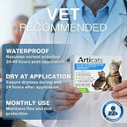 Flea and Tick Prevention for Cats & Kittens, Topical Cat Flea and Tick Treatment – Fast-Acting & Long-Lasting 6-Dose Supply