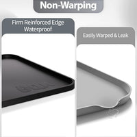 Silicone Pet Food Mat with Raised Edge – Waterproof & Non-Slip (20" x 14")
