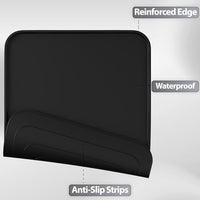 Silicone Pet Food Mat with Raised Edge – Waterproof & Non-Slip (20" x 14")