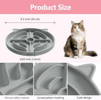 2 Pcs Silicone Slow Feeder Cat Bowl, Cat Slow Feeder for Food Training, Interactive Puzzle Bowls for Puppy, Kitten Dishes to Prevent Overeating, Treat Toys Suitable for Dry and Wet Food