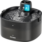 Wireless Cat Water Fountain, Cat Fountain Battery Operated, 78oz/2.3L Pet Water Fountain Cordless, 4000mAh Rechargeable Automatic Fountain with Motion Sensor, Ultra-Quiet Pump & Locking Lid, Black