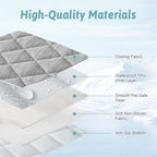 Extra Large Dog Cooling Mat 52"x82" Q-Max>0.4, Waterproof & Leakproof Pet Bed Cover, Non-Slip Cooling Dog Blanket for Couch, Floor, Large Dogs (Gray)