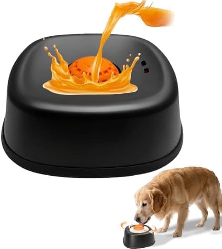 Lick Bowl Slow Feeder for Dogs (Black)