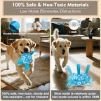 Interactive Dog Toys Dog Soccer Ball to Keep Them Busy,Durable Automatic Moving Jumping Dog Balls with Straps for Small/Medium/Large Dogs, USB Rechargeable,Not for Aggressive Chewers