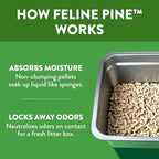 Feline Pine Platinum Non-Clumping Cat Litter, Feline Pine Cat Litter 17lb