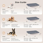 Raised Dog Bed Tool-Free Assembly, Outdoor Elevated Dog Bed for Large Dogs, Cooling Portable Cot Pet Hammock Bed with Non-Slip Feet & Waterproof Teslin Mesh, 43x30 Inch