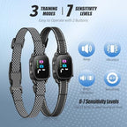 Anti Bark Collar for Small Dogs 2 Pack, No Shock Bark Collar with Beep & Vibration, 7 Sensitivity Levels, Smart Bark Detection, Rechargeable IP67 Waterproof Bark Collar for Small Dogs 5-30lbs
