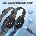Anti Bark Collar for Small Dogs 2 Pack, No Shock Bark Collar with Beep & Vibration, 7 Sensitivity Levels, Smart Bark Detection, Rechargeable IP67 Waterproof Bark Collar for Small Dogs 5-30lbs