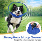 Soft Dog Cone Collar to Stop Licking After Surgery, Comfy Dog Cone Alternative for Large Medium Small Dogs/Cats, Adjustable Washable E-Collar for Spay Neuter Recovery and Neck Protection