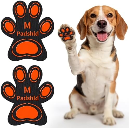 Anti Slip Dog Paw Pads for Senior Dogs - Paw Grips for Hardwood Floors, Enhanced Balance Traction Pads, Breathable Pet Paw Stickers Protectors for Dogs 7 Sets (28 Pcs) S