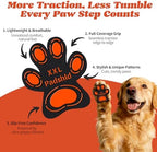 Anti Slip Dog Paw Pads for Senior Dogs - Paw Grips for Hardwood Floors, Enhanced Balance Traction Pads, Breathable Pet Paw Stickers Protectors for Dogs 7 Sets (28 Pcs) S