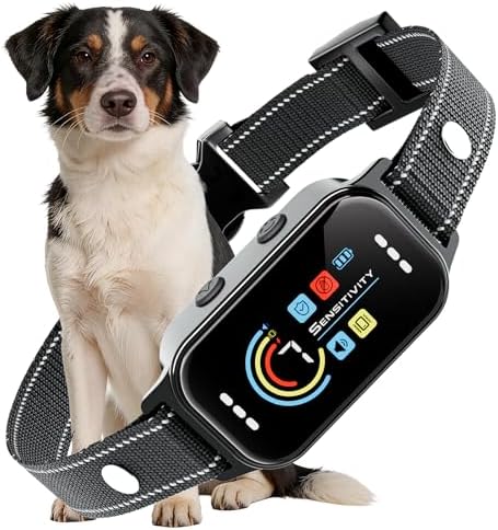 Automatic Anti-Bark Collar – 7 Sensitivity Levels (11–120 lbs)