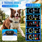 Dog Bark Collar 2 Pack, Auto Anti Barking Collar for Large Medium Small Dogs 11-120lbs, 7 Sensitivity Levels, 5 Safe Training Modes, Humane Bark Training Collar