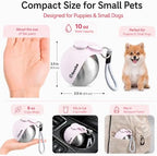 2 in 1 Portable Dog Water Bottle with Bowl, 10 oz Stainless Steel No-Spill Travel Pet Water Dispenser with Collapsible Silicone Bowl for Small Dog & Puppy Walking Hiking Outdoor