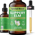 Slippery Elm for Dogs and Cats - Soothing Digestive Relief and Gut Support - Stomach Comfort and Throat Support - Herbal Drops for Pets - Easy to Use - Bacon Flavored - 2 fl oz